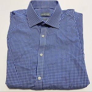 NWT Michael Kors Blue Plaid Button Down Shirt